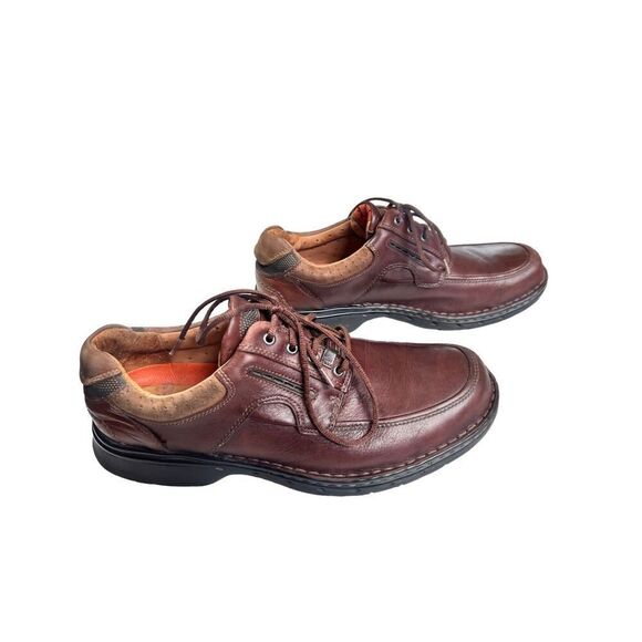 Clarks Unstructured Men's Brown Leather Lace Up   Brand: Clarks ... Casual Shoes - Picture 4 of 14